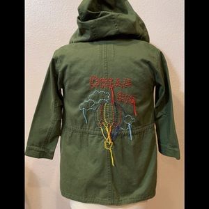 ZARA GIRLS DREAM BIG EMBROIDERED HOODED JACKET 7